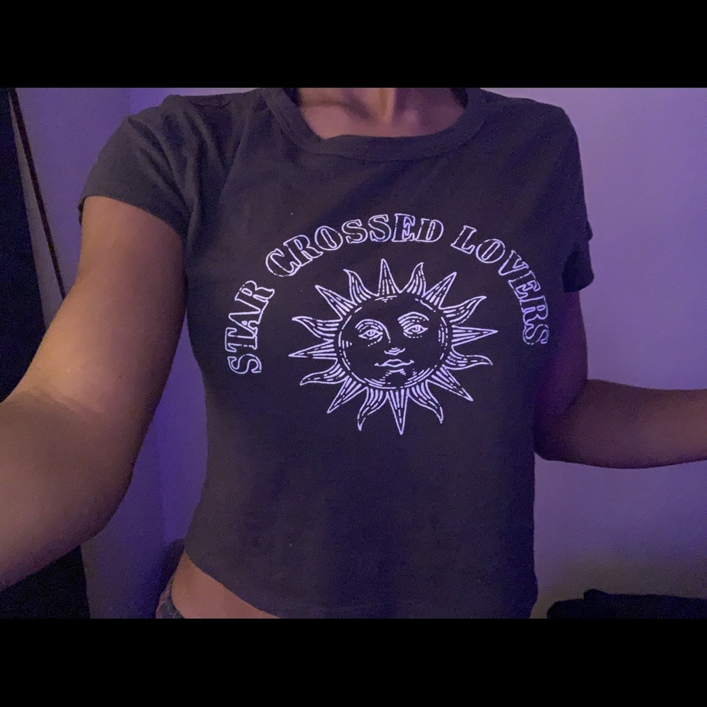 Grey Cropped Tee